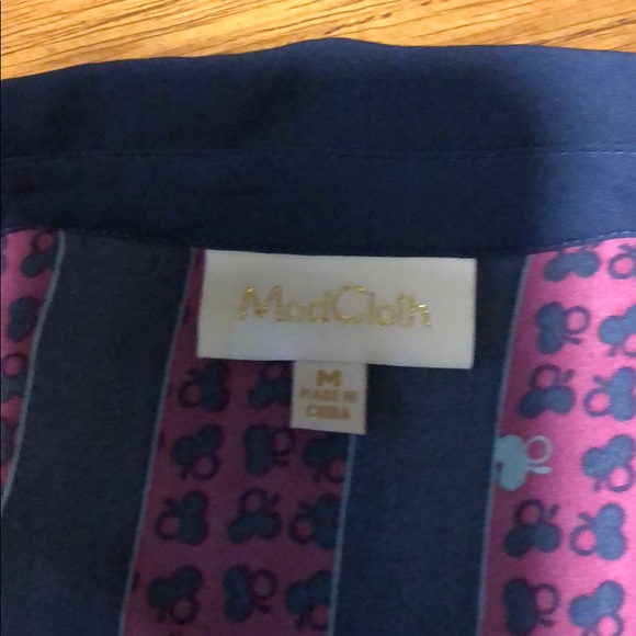 Just My Typist Shirt Dress in Clover Stripe - Picture 7 of 8